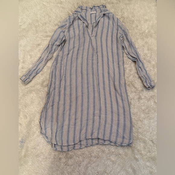 CP Shades Linen Lara Dress in Stripe - Size Small - Picture 4 of 7